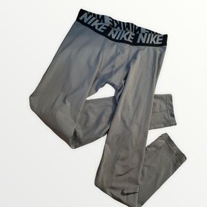 COPY - Gray Nike Compression Tights Spandex Size L